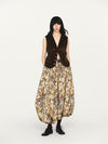INTO THE EAST 25 Autumn/Winter Dark Moss Green V-Neck Corduroy Vest/Tapered Casual Pants ITE-E1DGAW032GR20VE-LV Vest